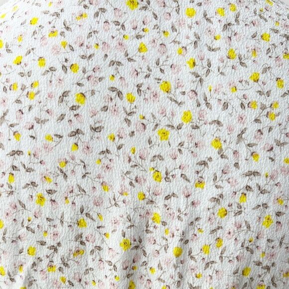 Cotton On Short Sleeve Floral V-Neck Flutter Sleeve Lined A-Line Midi Dress. XS. - Picture 7 of 12